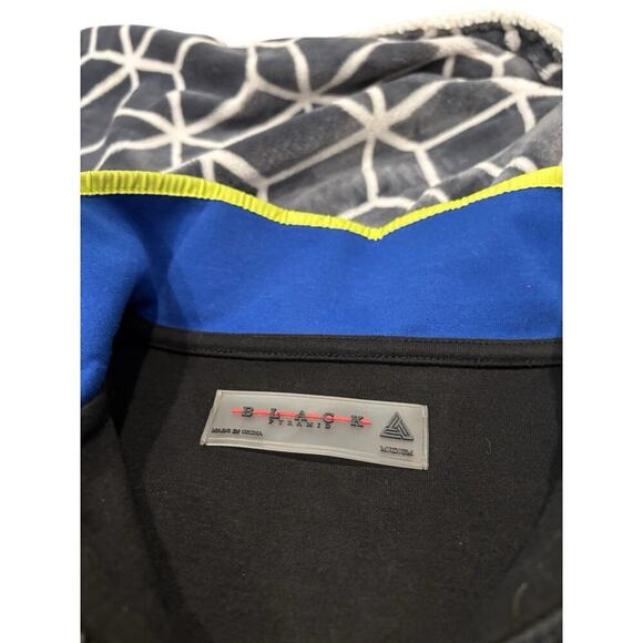 Pyramid Colorblock Pullover Sweatshirt with Embroidered Patches - Picture 4 of 8